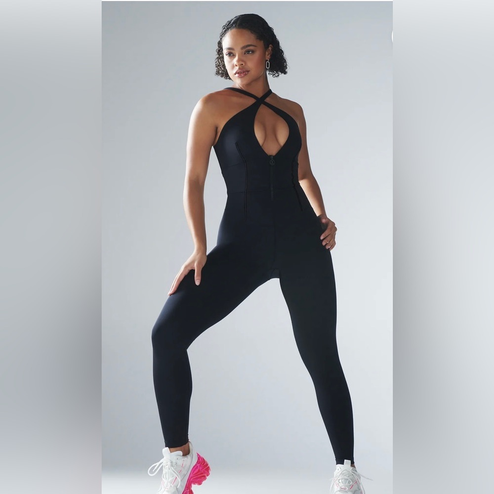 Savage X Fenti hotline full length black jumpsuit size small